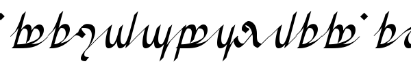 Greifswalder Tengwar font preview